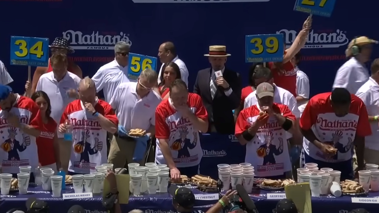 the nathans hot dog contest is a favorite every july 4th